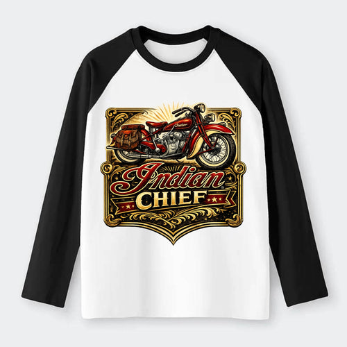 Classic Indian Chief - Raglan Long Sleeve T-Shirt