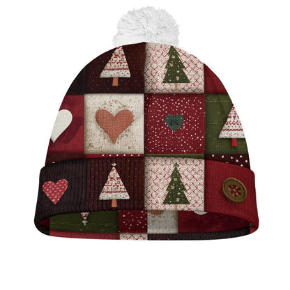 Chunky Knit Holiday Beanie: Festive Winter Warmth