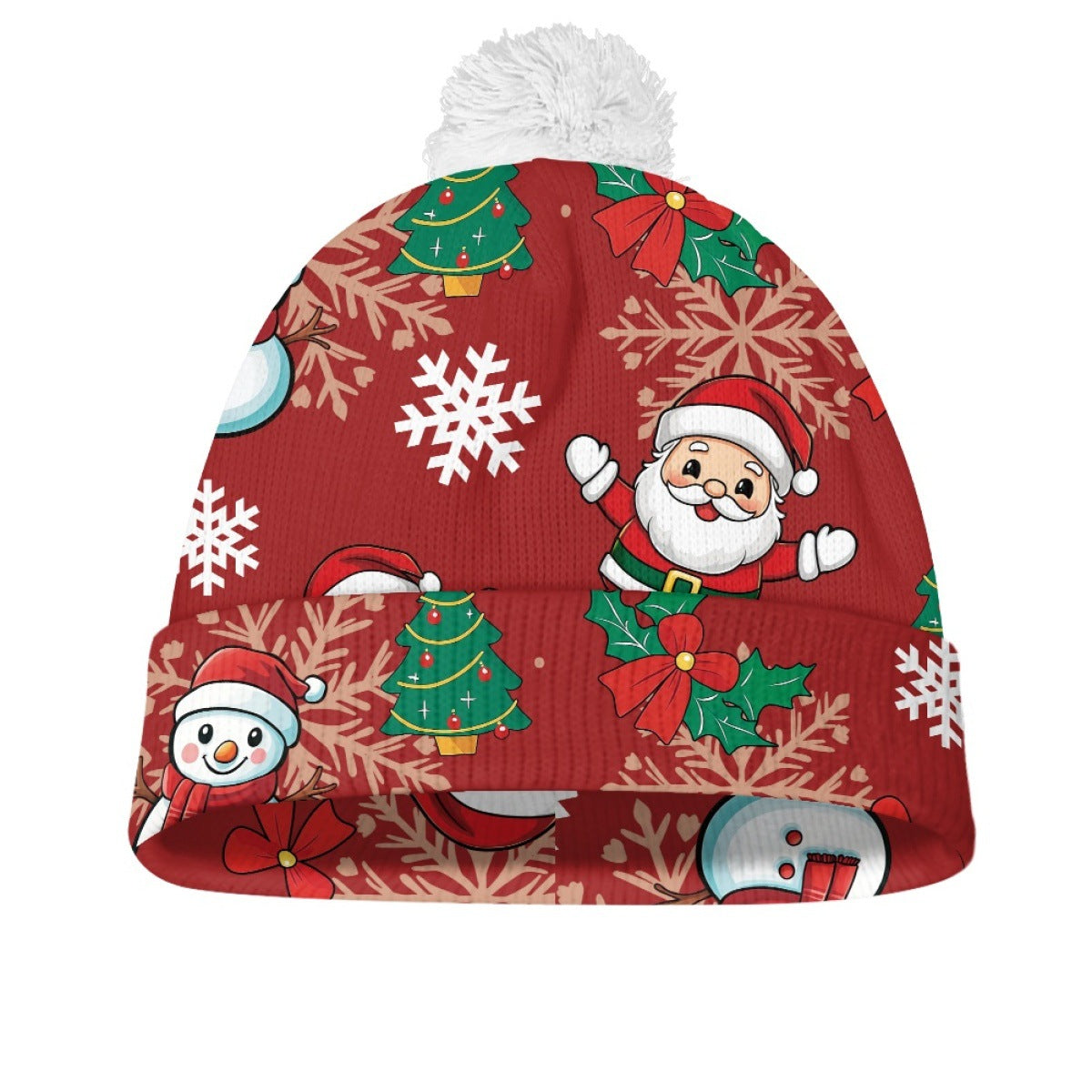 Chunky Knit Holiday Beanie: Festive Winter Warmth