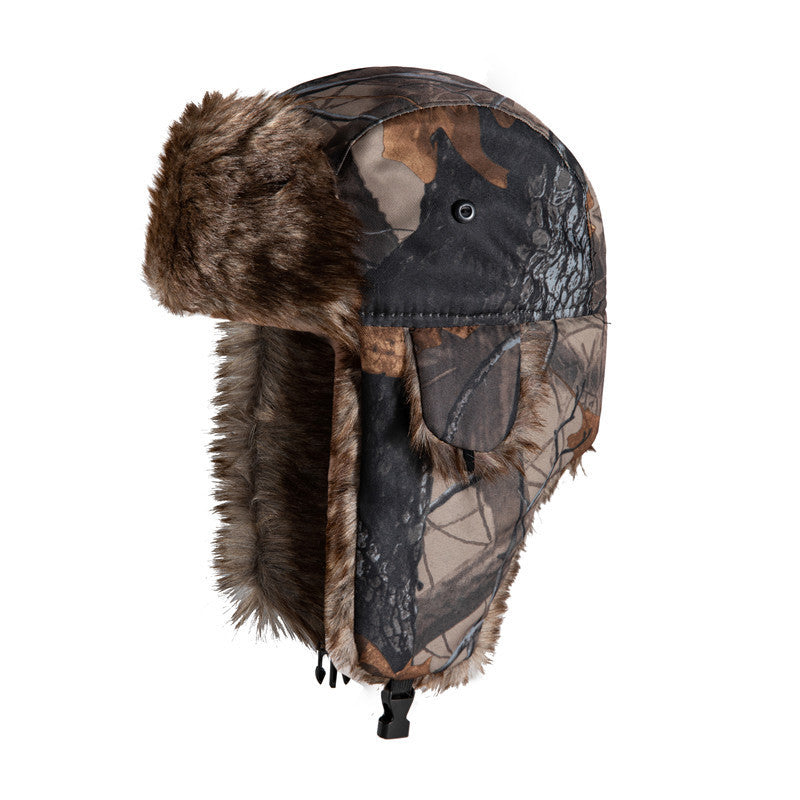 Camouflage Lei Feng Hat: Warm Ear Protection