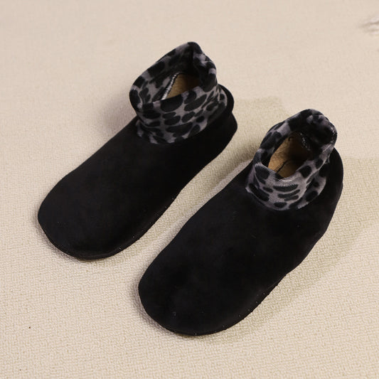 Cozy Leopard Fleece-Lined Winter Socks