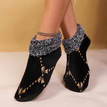 Cozy Leopard Print Fuzzy Slippers - Women's Comfort