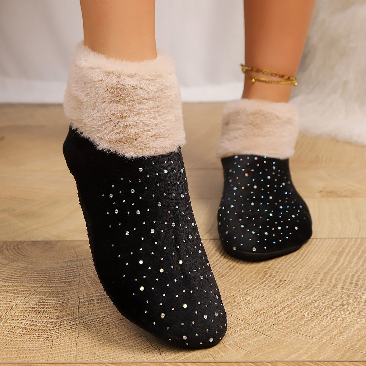 Cozy Leopard Print Fuzzy Slippers - Women's Comfort