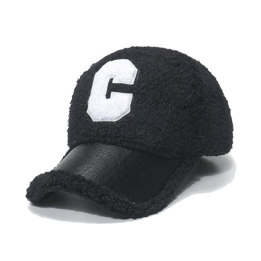 C-Logo Lamb Velvet Baseball Cap