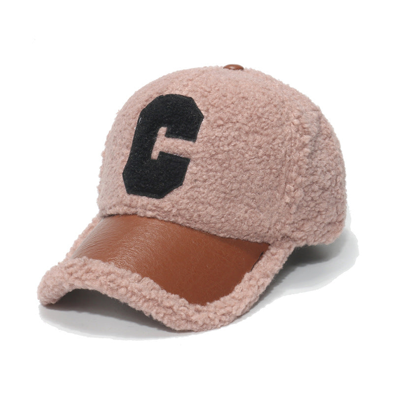 C-Logo Lamb Velvet Baseball Cap
