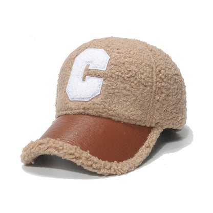 C-Logo Lamb Velvet Baseball Cap