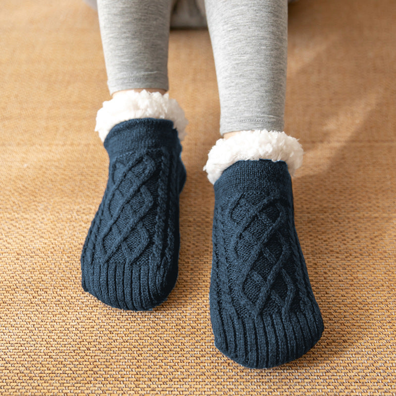 Cozy Lamb Wool Slipper Socks - Ultra-Warm Comfort