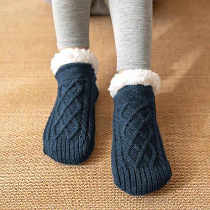 Cozy Lamb Wool Slipper Socks - Ultra-Warm Comfort