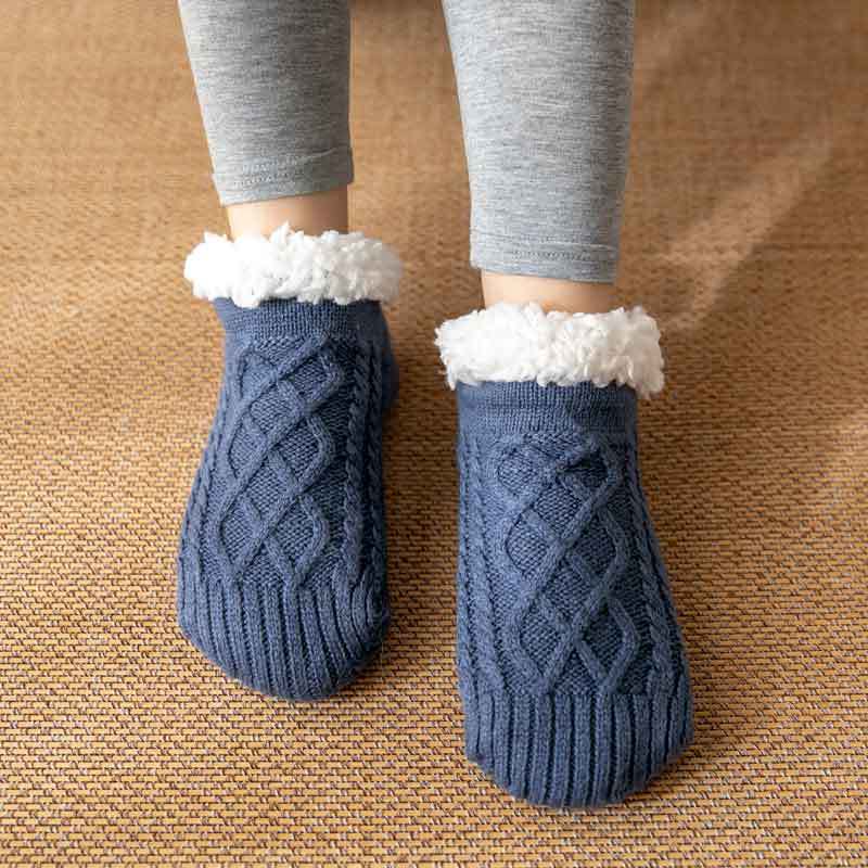 Cozy Lamb Wool Slipper Socks - Ultra-Warm Comfort