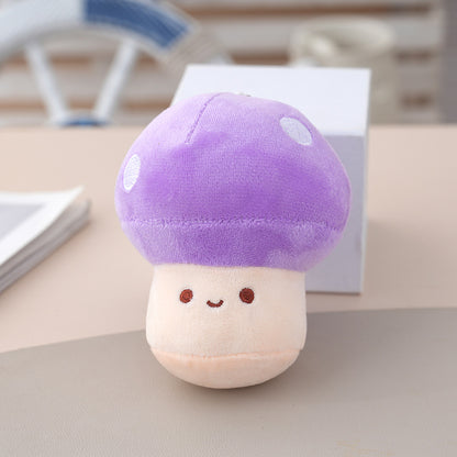 Cute Mushroom Plush Bag Charm - Japanese Anime Style