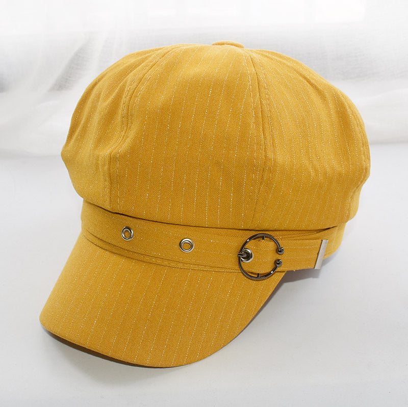 Chic Octagonal Beret: Vintage Spring/Summer Hat