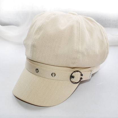 Chic Octagonal Beret: Vintage Spring/Summer Hat