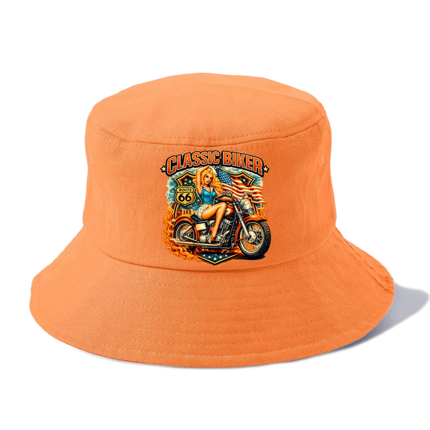 Classic Pinup Biker - Bucket Hat