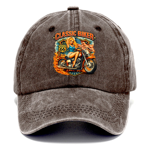 Classic Pinup Biker - Classic Cap