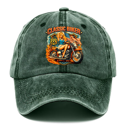 Classic Pinup Biker - Classic Cap