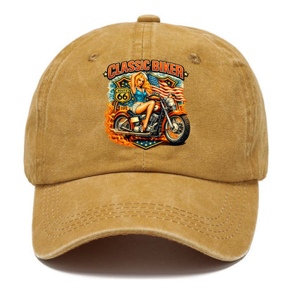 Classic Pinup Biker - Classic Cap