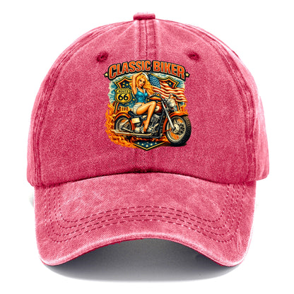 Classic Pinup Biker - Classic Cap
