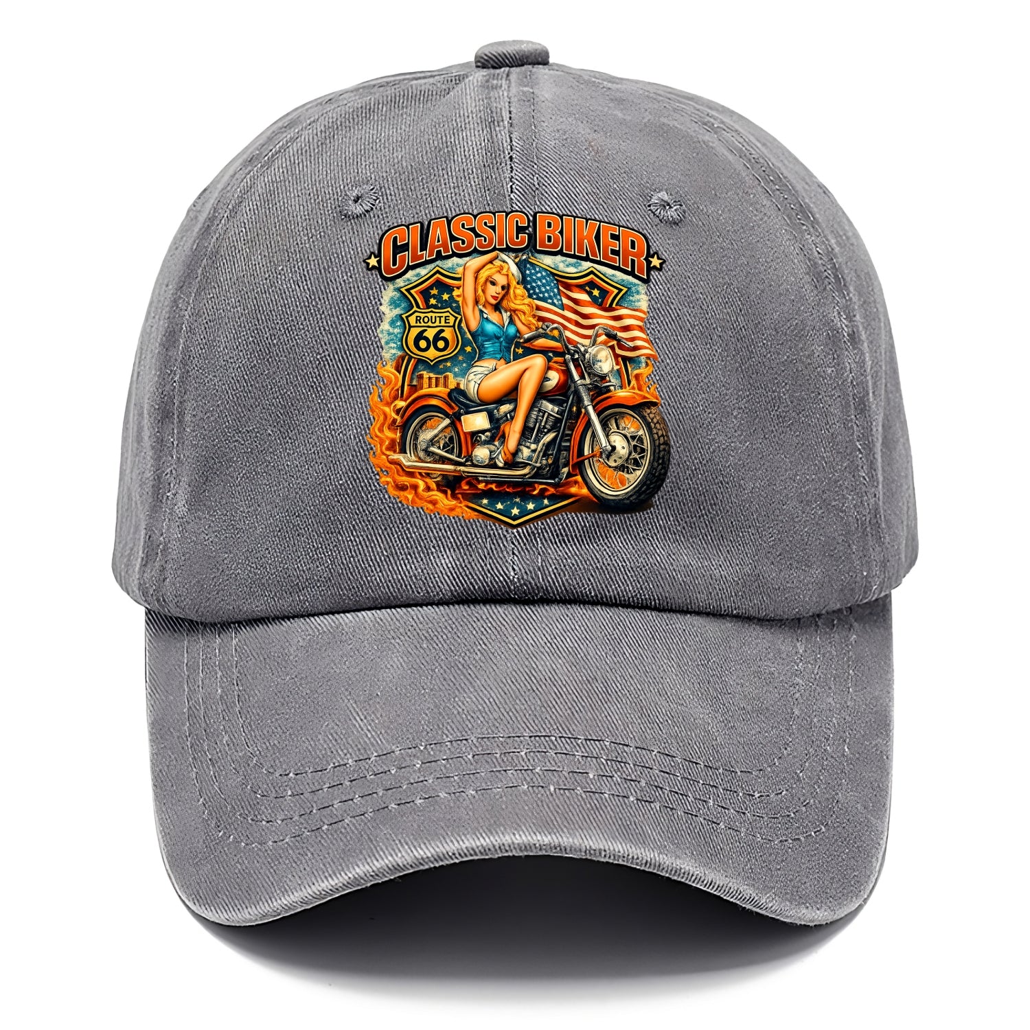 Classic Pinup Biker - Classic Cap