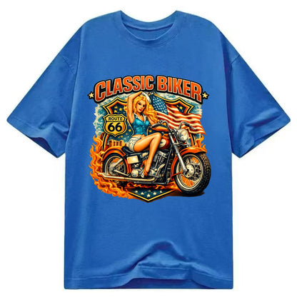 Classic Pinup Biker - Classic T-shirt