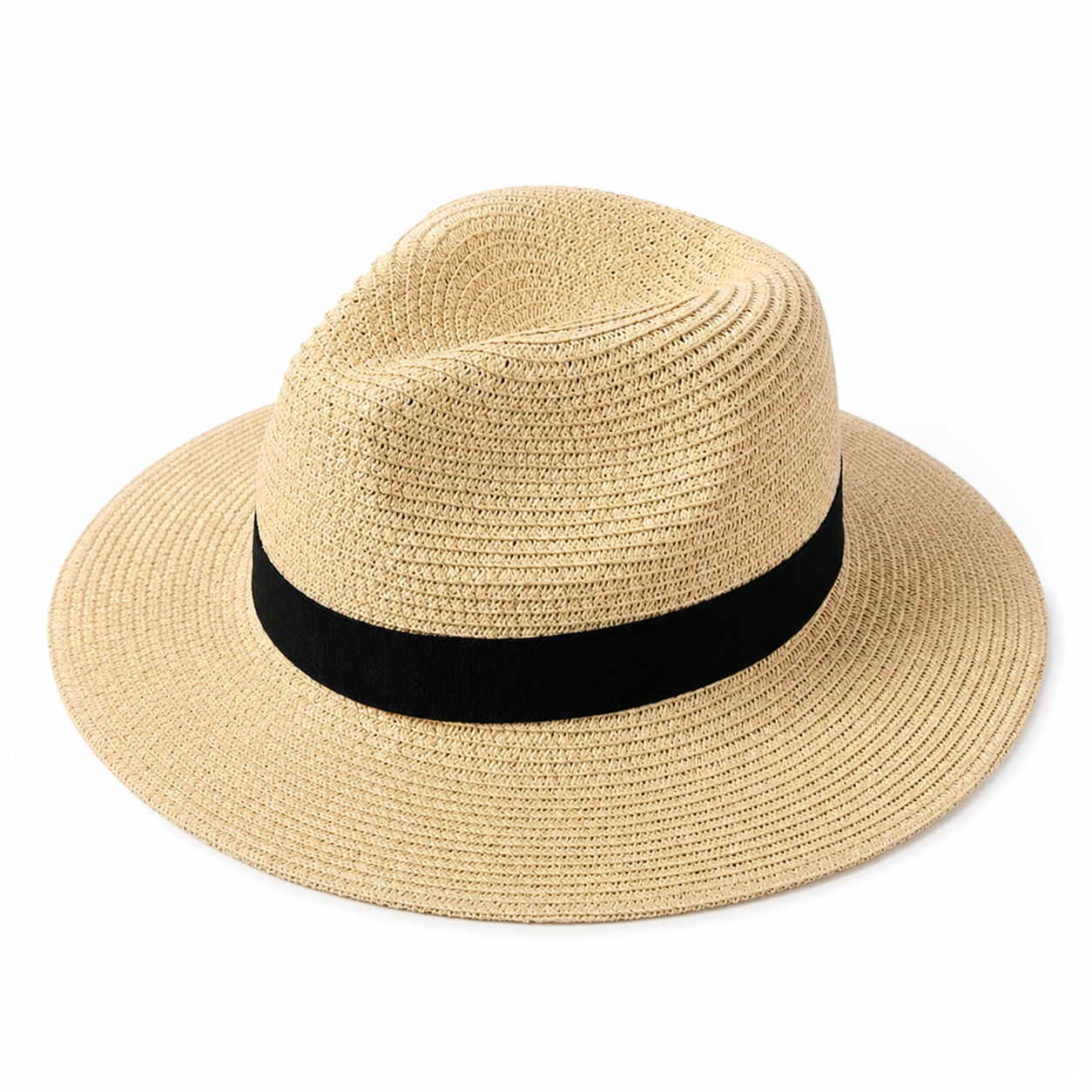 Crown Panama Hat - Breathable Summer Sun Protection
