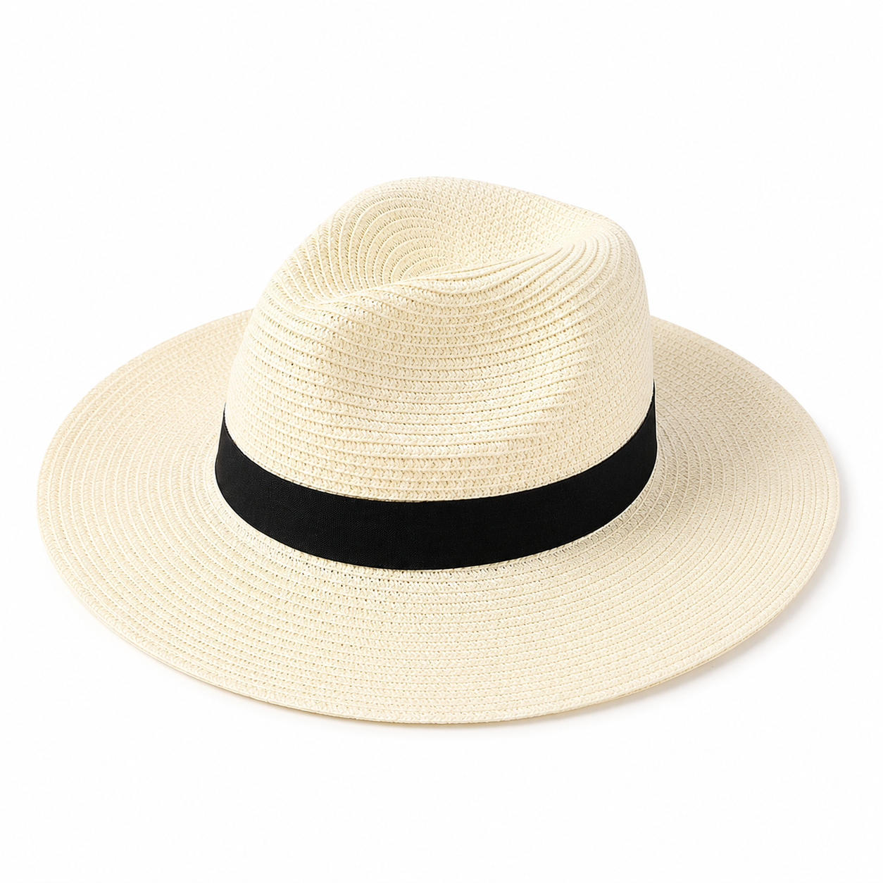Crown Panama Hat - Breathable Summer Sun Protection