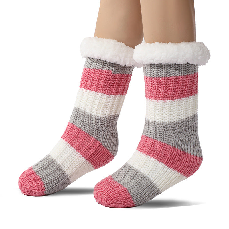 Cozy Plush Non-Slip Slippers - Women's Winter Warm Socks