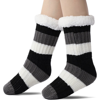 Cozy Plush Non-Slip Slippers - Women's Winter Warm Socks