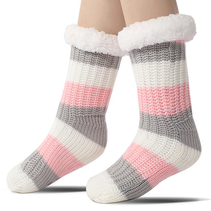 Cozy Plush Non-Slip Slippers - Women's Winter Warm Socks