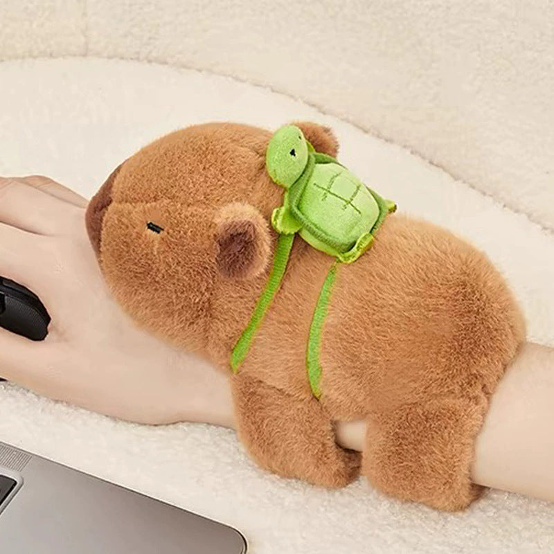 Capybara Plush Pillow with Scarf - Huggable Friend
