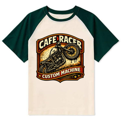 Cafe Racer - Contrast Raglan T-shirt