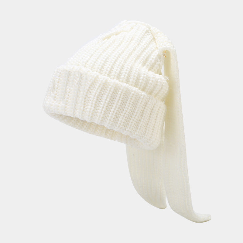 Cute Rabbit Ear Knit Hat for Cozy Winter Warmth