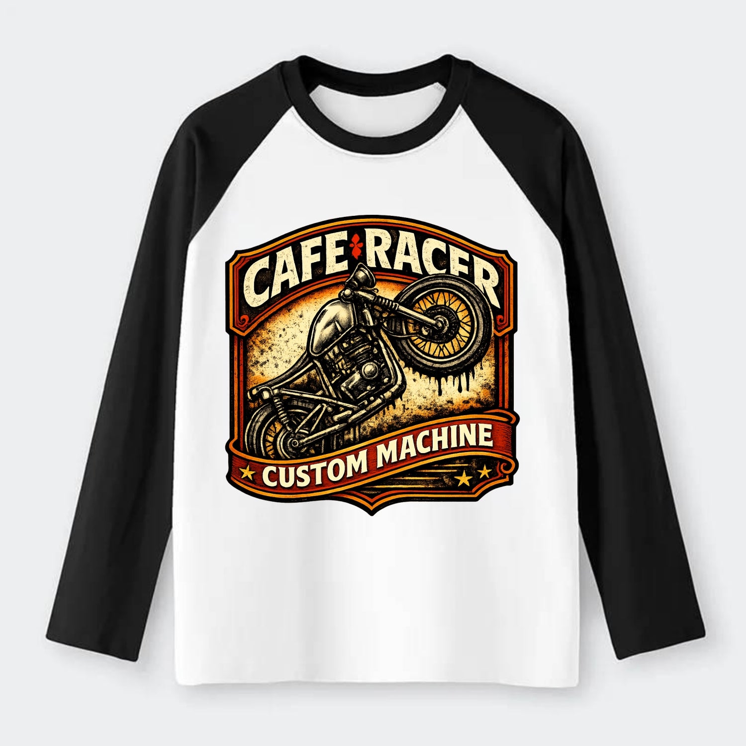 Cafe Racer - Raglan Long Sleeve T-Shirt