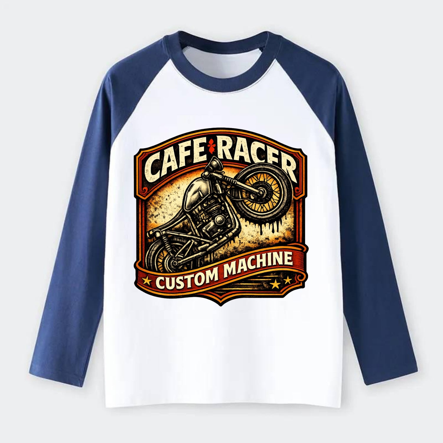 Cafe Racer - Raglan Long Sleeve T-Shirt