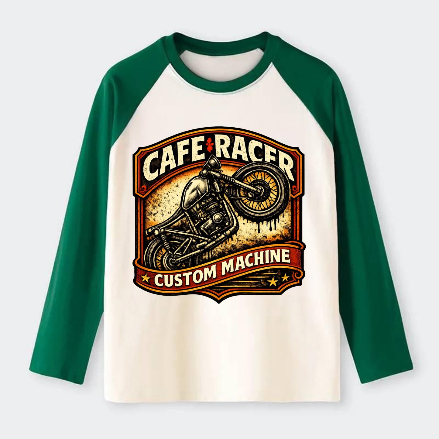 Cafe Racer - Raglan Long Sleeve T-Shirt