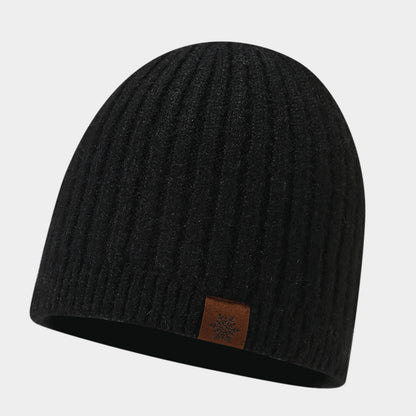 Chic Striped Wool Blend Beanie - Cozy Winter Hat