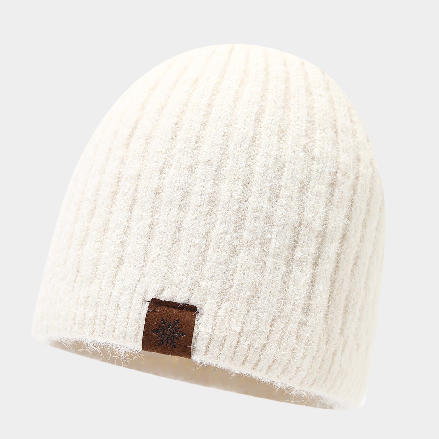 Chic Striped Wool Blend Beanie - Cozy Winter Hat