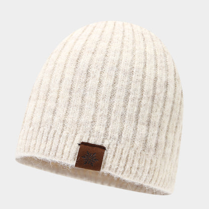 Chic Striped Wool Blend Beanie - Cozy Winter Hat