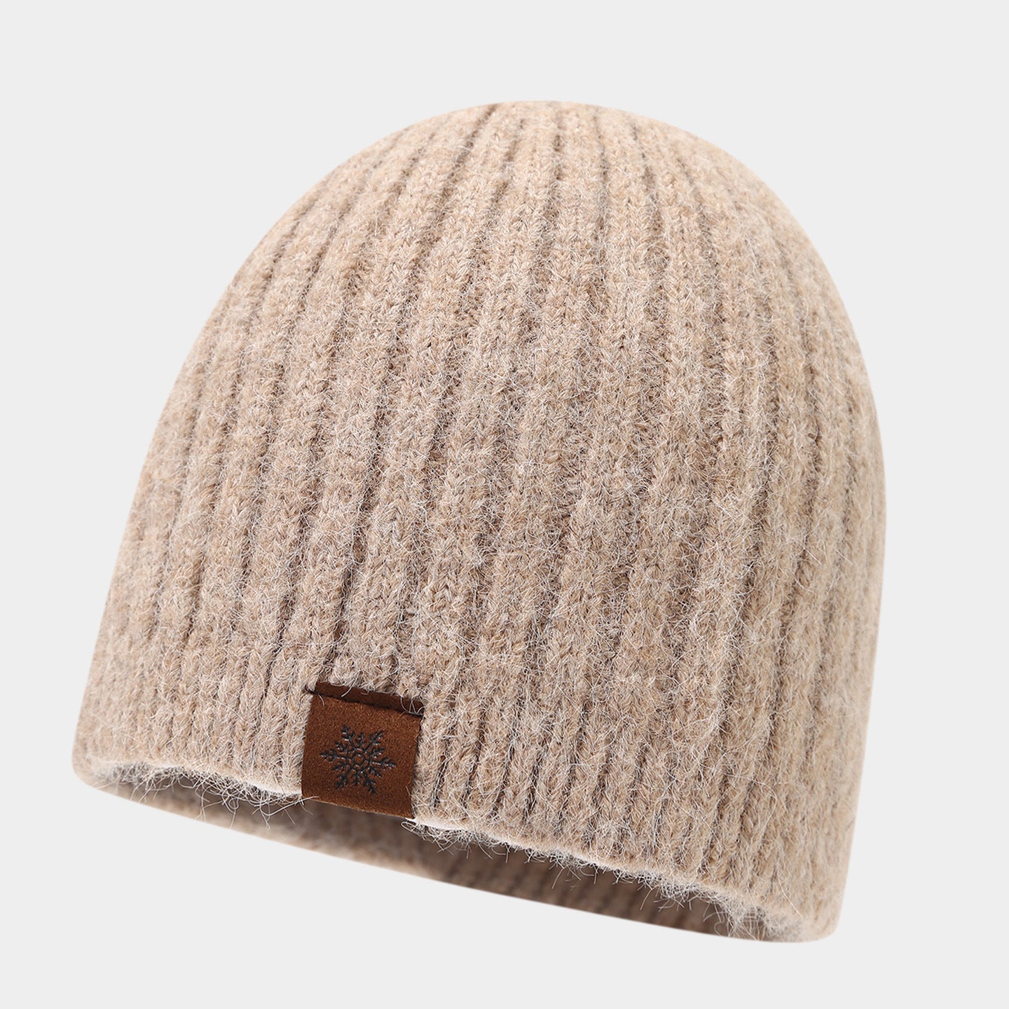 Chic Striped Wool Blend Beanie - Cozy Winter Hat