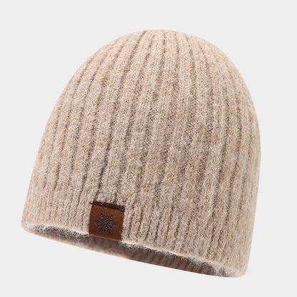 Chic Striped Wool Blend Beanie - Cozy Winter Hat