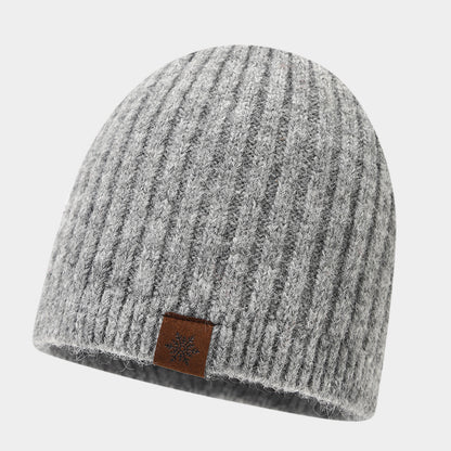 Chic Striped Wool Blend Beanie - Cozy Winter Hat