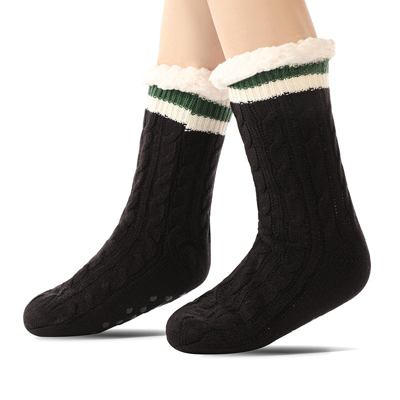 Cozy Velvet Slipper Socks for Women - Warm & Non-Slip