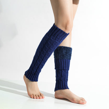 Cozy Wool Blend Leg Warmers - Korean Twist Knit