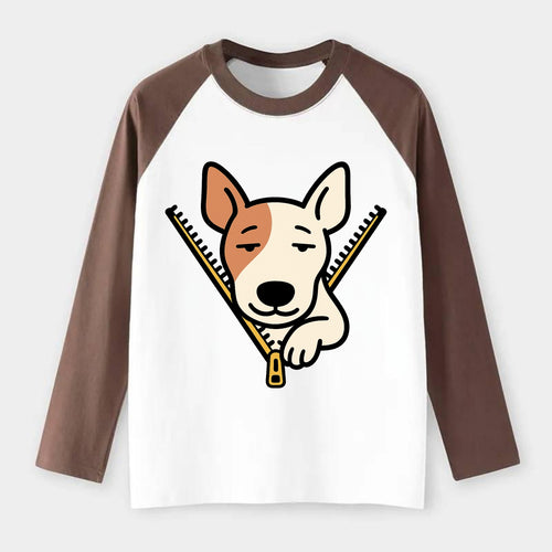 Bull Terrier - Raglan Long Sleeve T-Shirt