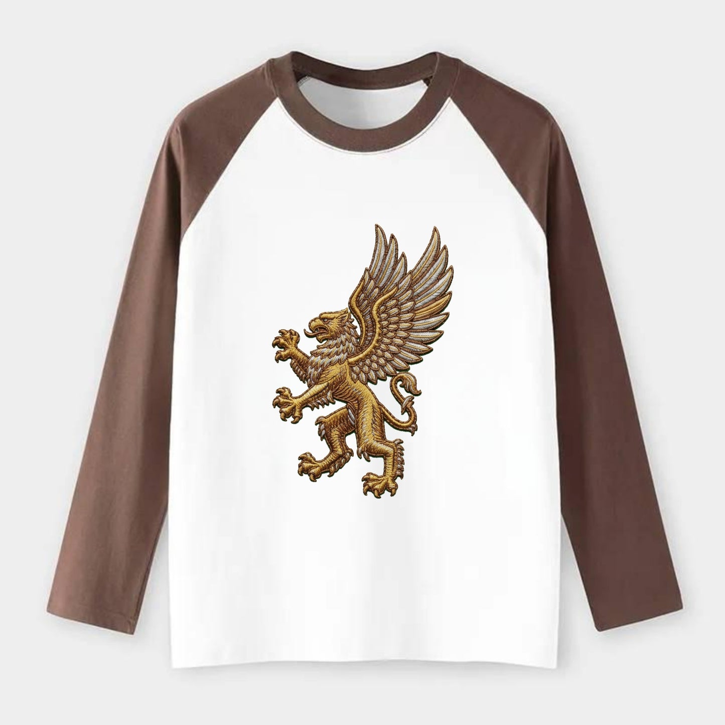 Griffin - Raglan Long Sleeve T-Shirt - Coffee