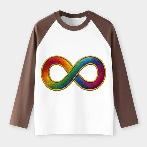 Infinity Symbol  - Raglan Long Sleeve T-Shirt