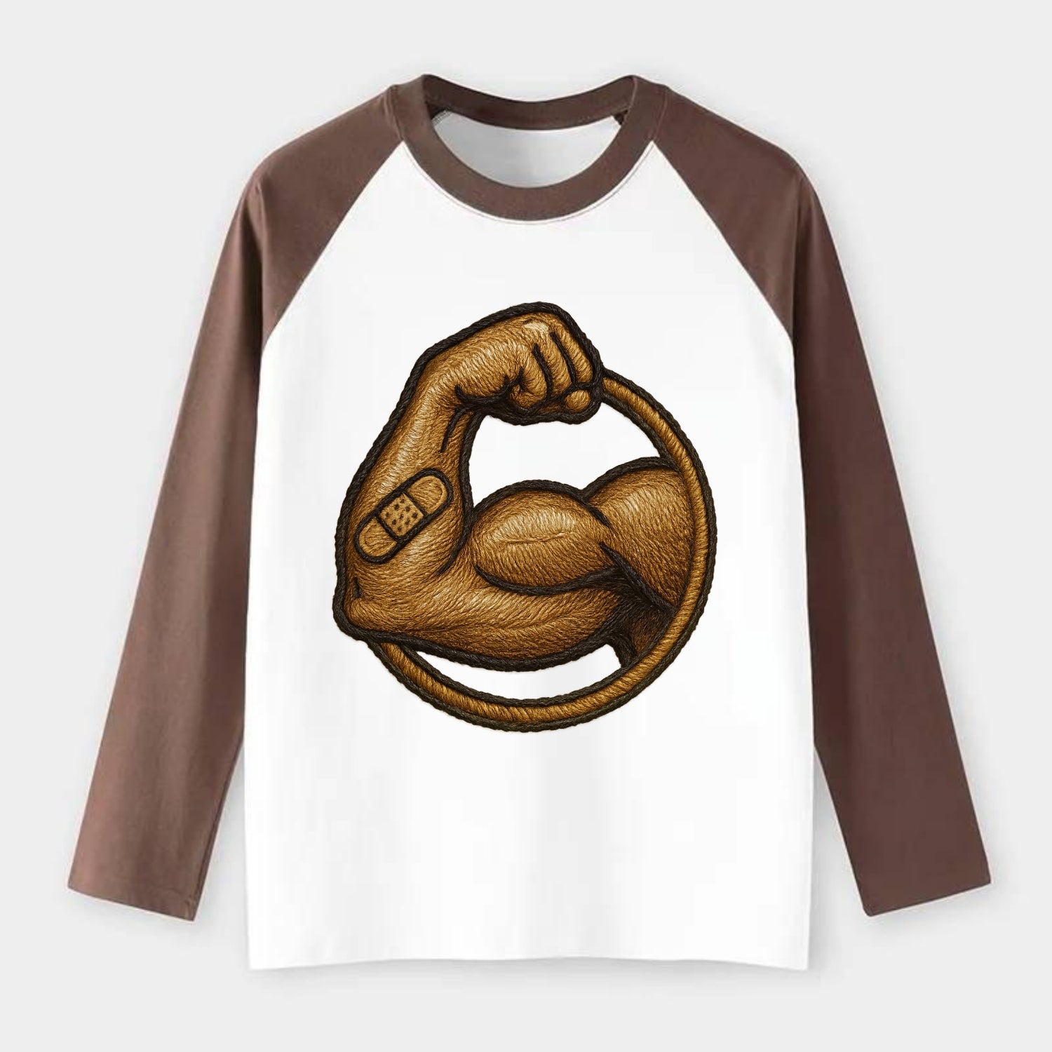 Sore Today Strong Tomorrow  - Raglan Long Sleeve T-Shirt - Coffee