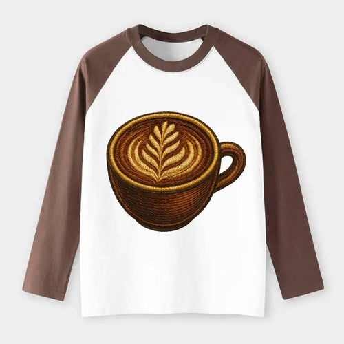 Latte Art  - Raglan Long Sleeve T-Shirt