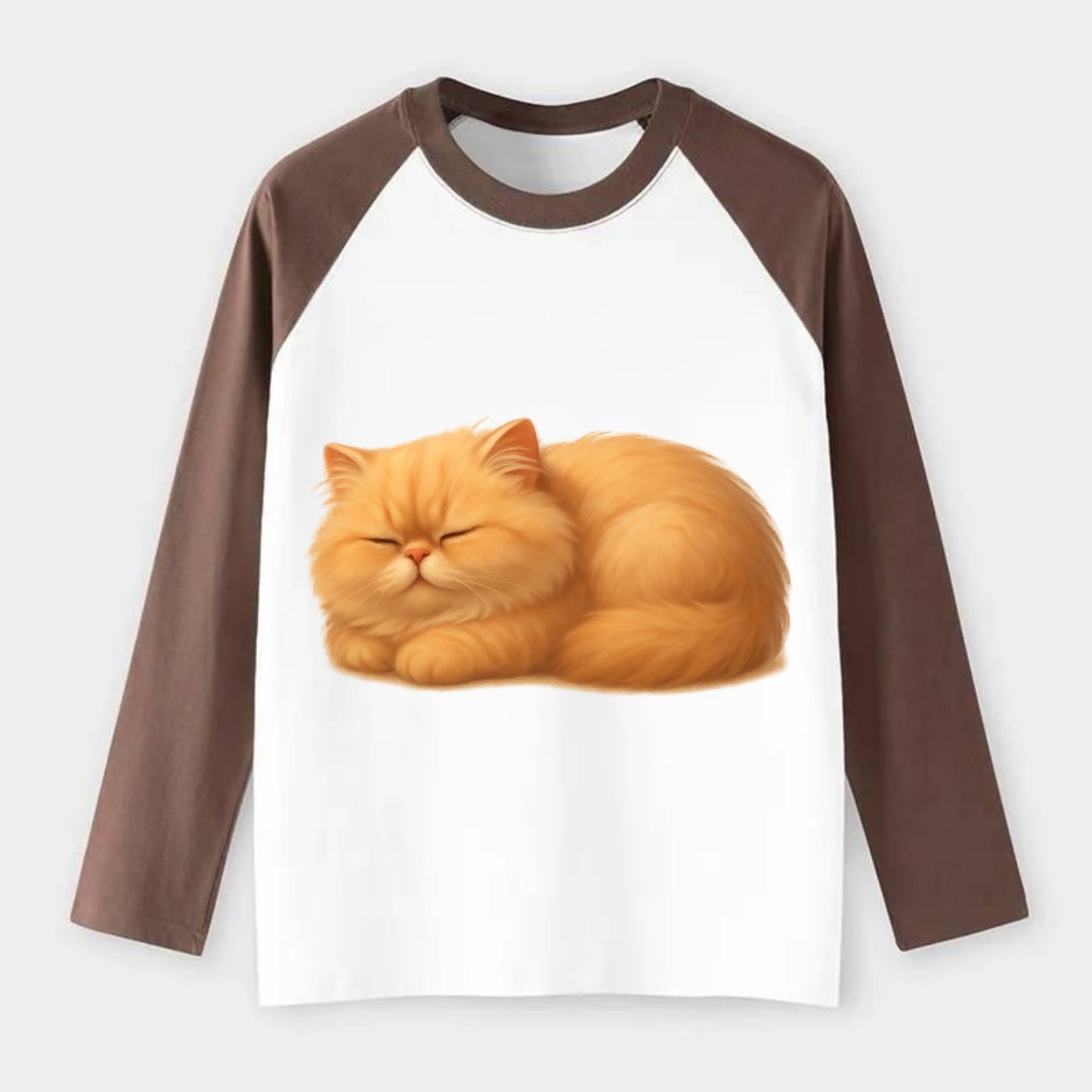 Napoleon  - Raglan Long Sleeve T-Shirt - Coffee