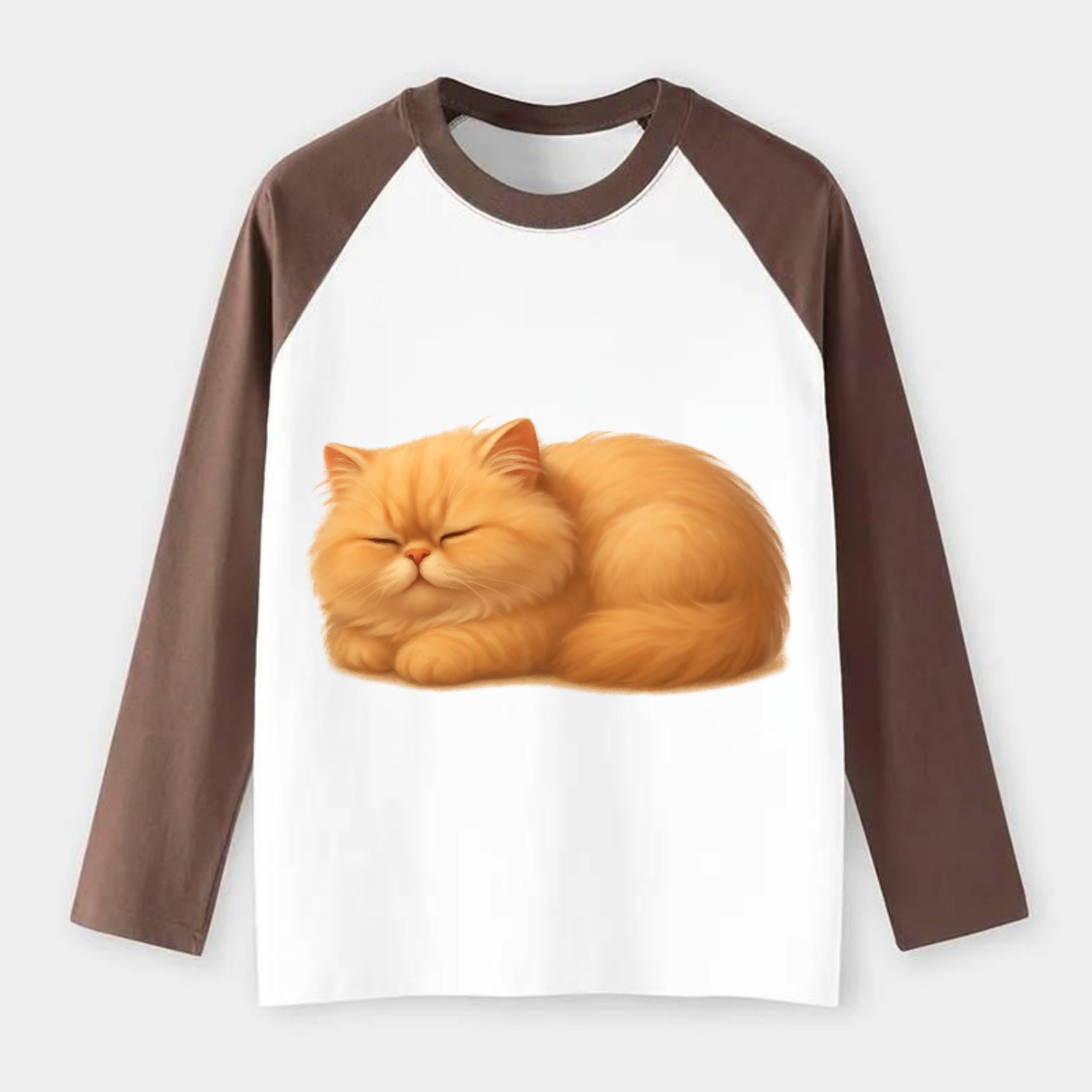 Napoleon  - Raglan Long Sleeve T-Shirt - Coffee