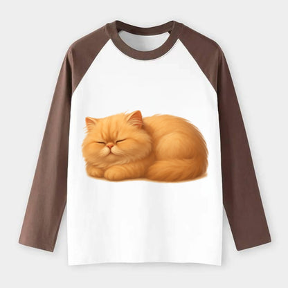 Napoleon  - Raglan Long Sleeve T-Shirt - Coffee